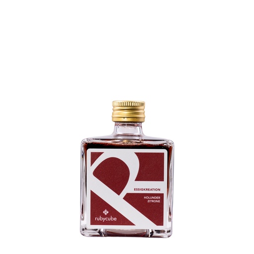[GVS-HZ1-01V] RUBYcube Vinegar creation, Elderberry/lemon 100ml